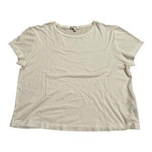 AGOLDE Drew Cropped Tee Sz Ash White Sz S